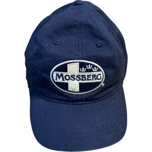 Mossberg Hat Navy Blue USA Flag Logo Embroidered Baseball Cap Hunting